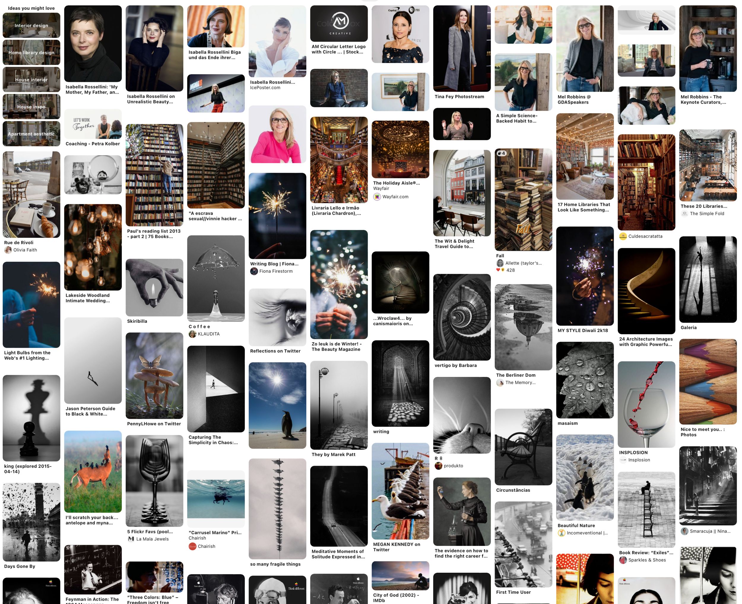 Mood board created for Ana Melikian's personal branding session