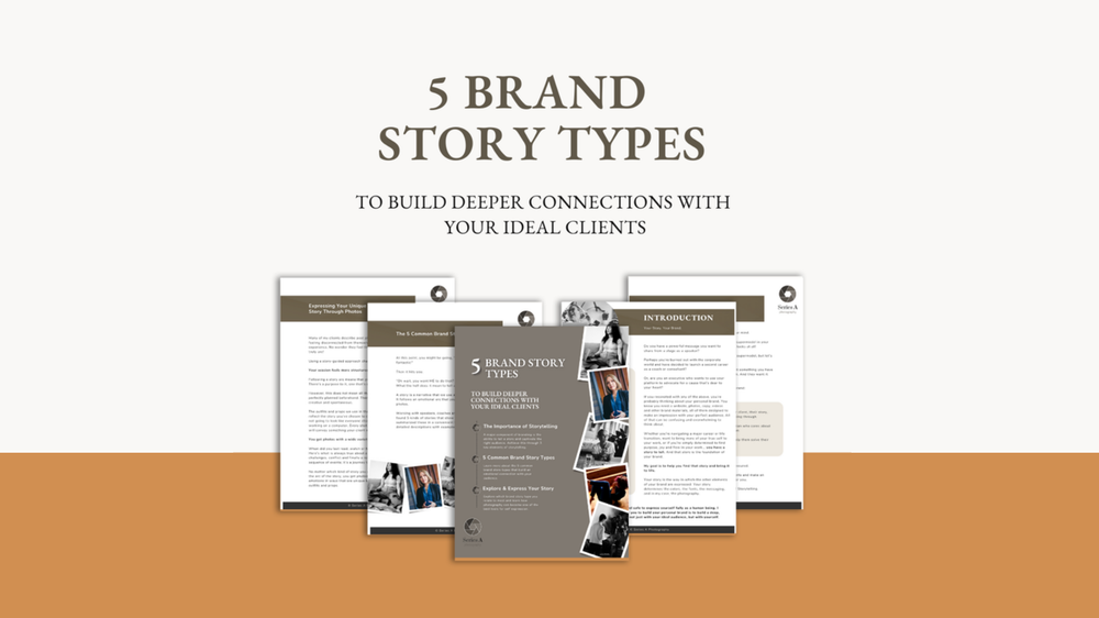 Cover of the Guide to 5 Brand Story Types