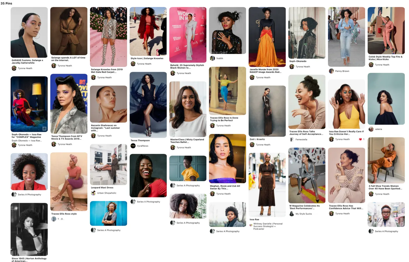 When Ty first started on her mood board, she had several pictures of women in athletic outfits. However, as she went through the process, she started to reflect on what she actually wanted to convey. She realized that while her athletic side is an i…